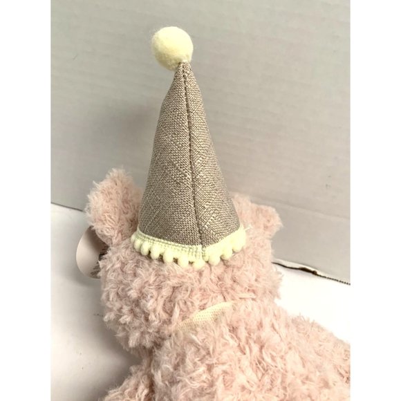 New Demdaco Plush Pig Stuffed Animal Toy Pink Piggy Wig Happy Birthday 15 in Tal - Picture 5 of 5